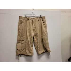 Royal Blue Safari Gear Cargo Shorts Mens 42 Khaki Cotton Casual Outdoor Summer